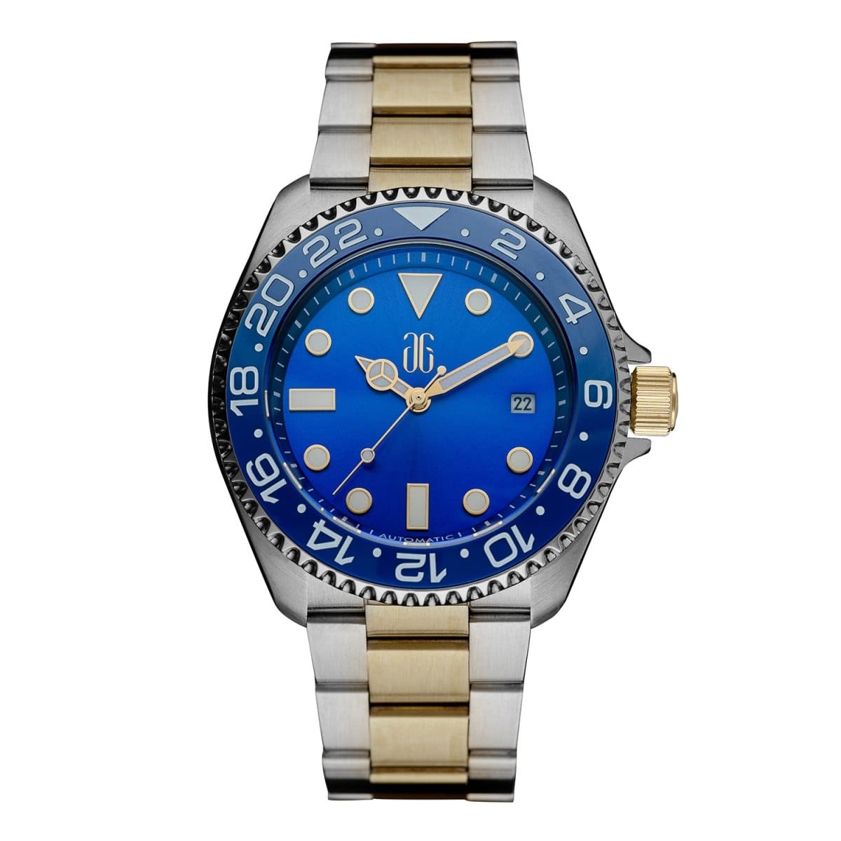 ARIES GOLD G 9040 SGBU-BUG AG Collective Automatic Watch with Sapphire Glass For Men