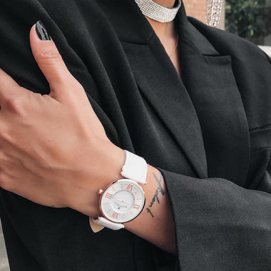 Jacques Du Manoir Sina Swiss Made Analogue MOP Round Dial Women's Watch - JCR.05