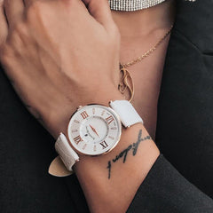 Jacques Du Manoir Sina Swiss Made Analogue MOP Round Dial Women's Watch - JCR.05