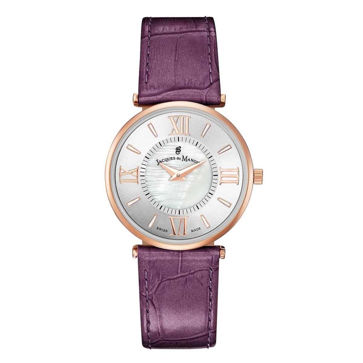 Jacques Du Manoir Sina Swiss Made Analogue Silver Round Dial Women's Watch - JCR.07