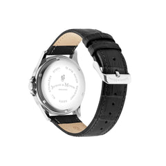 JDM Military Swiss Made ALPHA I Analog Black Round Dial Men's Watch- JDM-WG001-01