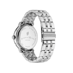 JDM Military Swiss Made ECHO Multifunction Silver Round Dial Men's Watch- JDM-WG003-01
