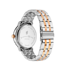 JDM Military Swiss Made ECHO Multifunction Silver Round Dial Men's Watch- JDM-WG003-02