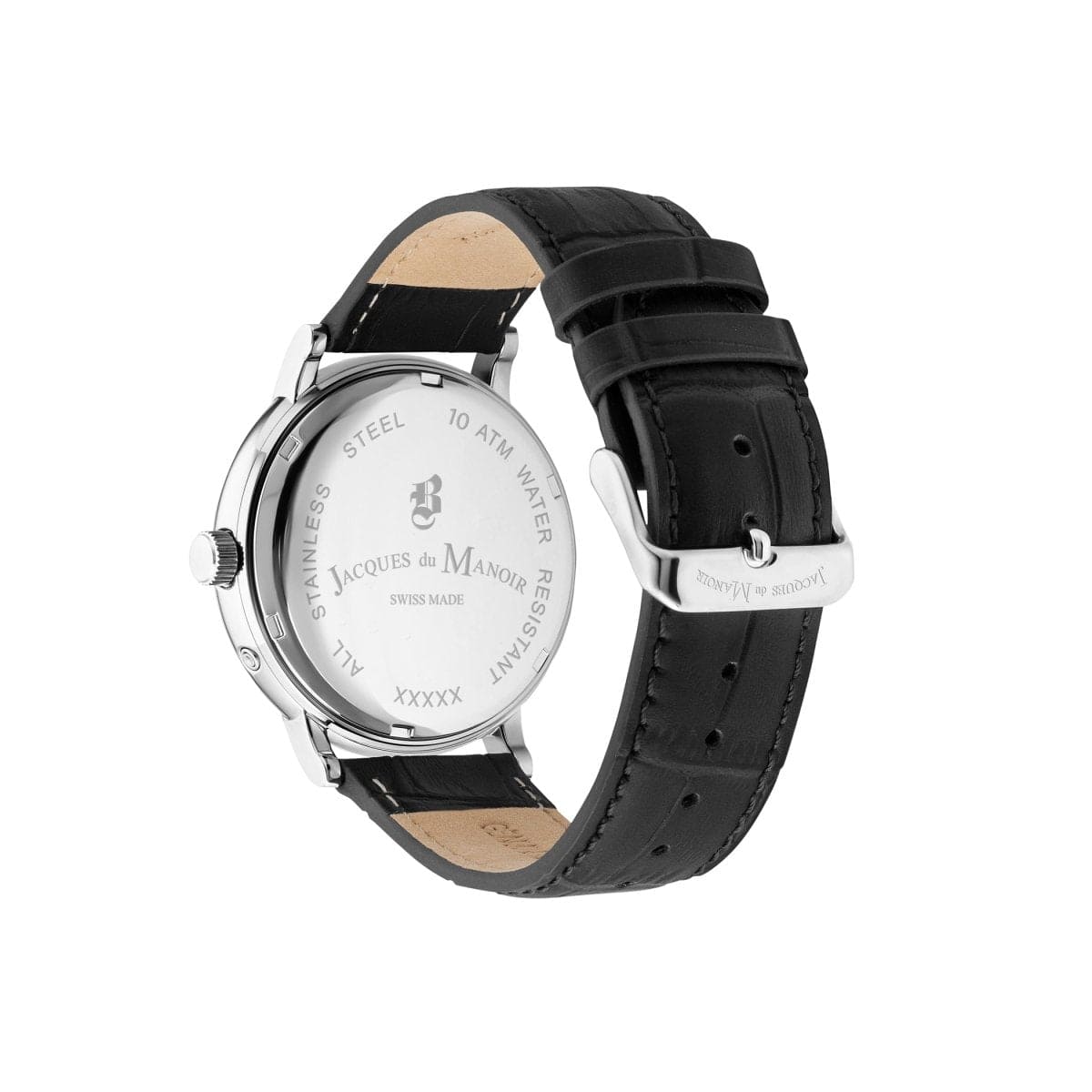 JDM Military Swiss Made ECHO Multifunction Black Round Dial Men's Watch- JDM-WG003-08