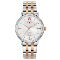 JDM Military Swiss Made KILO Analog Silver Round Dial Men's Watch- JDM-WG004-02