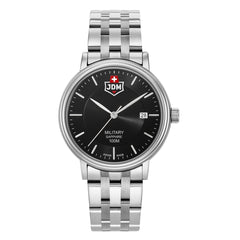 JDM Military Swiss Made KILO Analog Black Round Dial Men's Watch- JDM-WG004-04