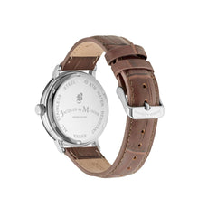 JDM Military Swiss Made KILO Analog Silver Round Dial Men's Watch- JDM-WG004-05