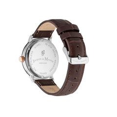 JDM Military Swiss Made KILO Analog Silver Round Dial Men's Watch- JDM-WG004-06