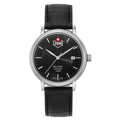 JDM Military Swiss Made KILO Analog Black Round Dial Men's Watch- JDM-WG004-07