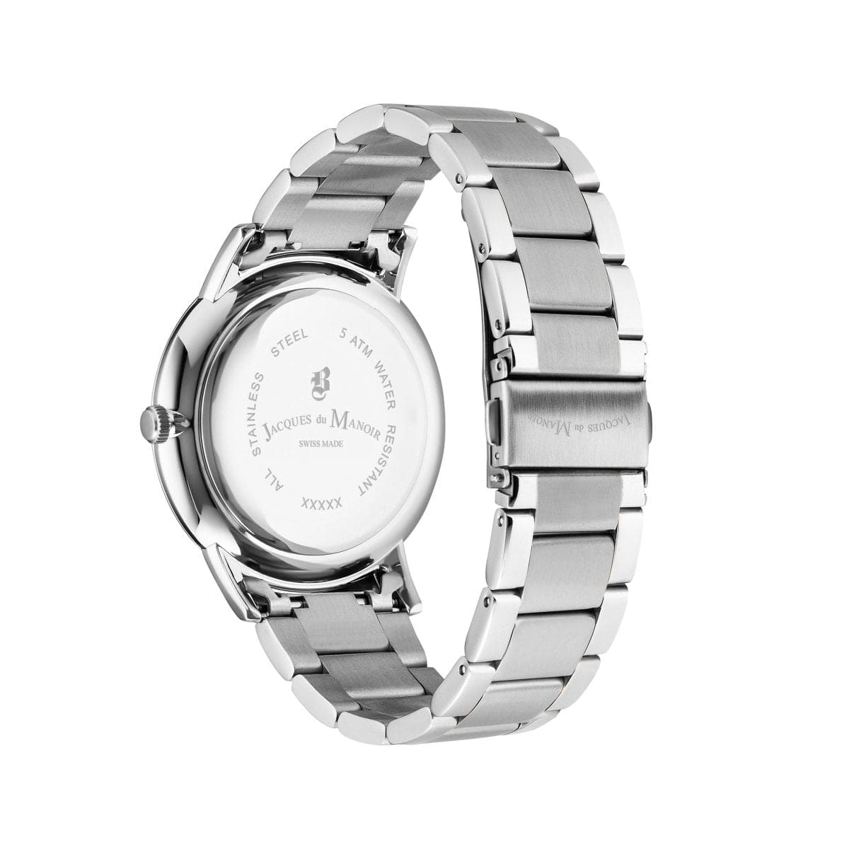 JDM Military Swiss Made BRAVO I Analog Silver Round Dial Men's Watch- JDM-WG006-02