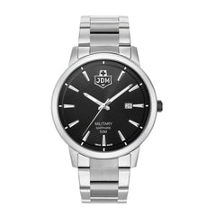 JDM Military Swiss Made BRAVO I Analog Black Round Dial Men's Watch- JDM-WG006-03