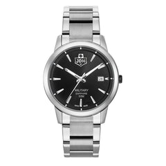 JDM Military Swiss Made BRAVO II Analog Black Round Dial Men's Watch- JDM-WG007-03