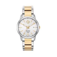 JDM Military Swiss Made BRAVO II Analog Silver Round Dial Men's Watch- JDM-WG007-06