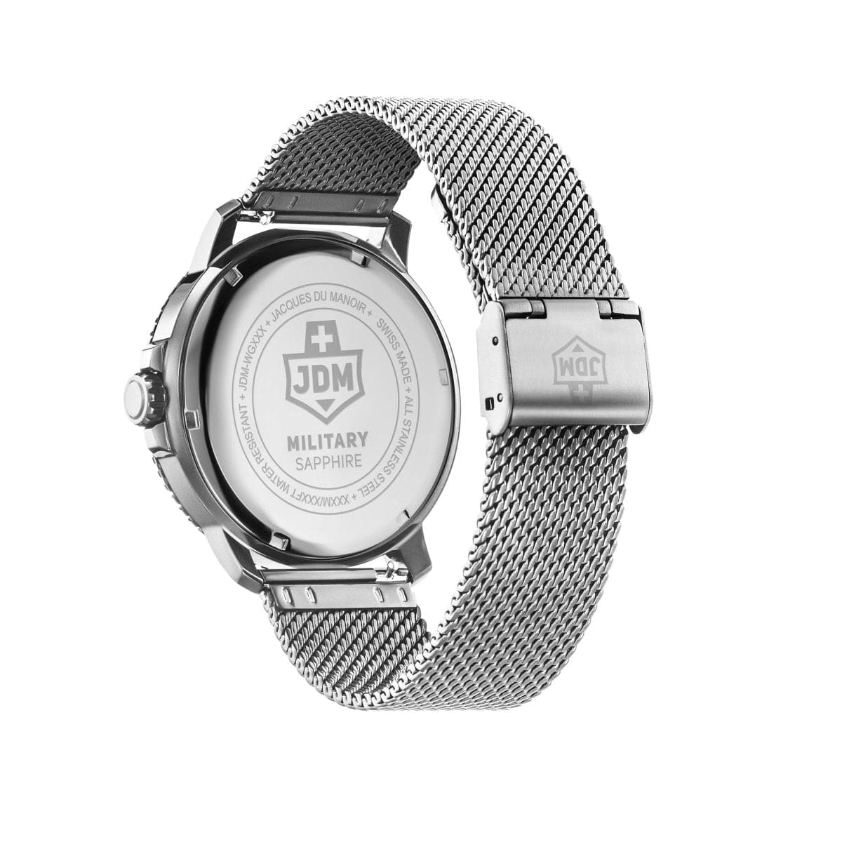 JDM Military Swiss Made TANGO Analog Blue Round Dial Men's Watch- JDM-WG008-04