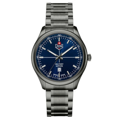 JDM Military Swiss Made ALPHA MISSION Analog Blue Round Dial Men's Watch- JDM-WG010-03
