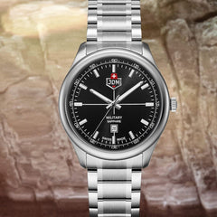 JDM Military Swiss Made ALPHA MISSION Analog Grey Round Dial Men's Watch- JDM-WG010-04