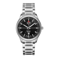 JDM Military Swiss Made ALPHA MISSION Analog Grey Round Dial Men's Watch- JDM-WG010-04