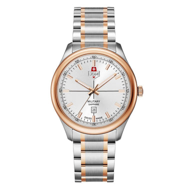 JDM Military Swiss Made ALPHA MISSION Analog Silver Round Dial Men's Watch- JDM-WG010-06