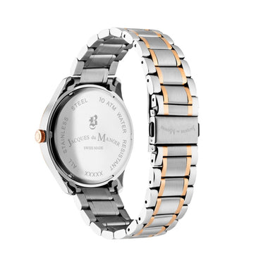 JDM Military Swiss Made ALPHA MISSION Analog Silver Round Dial Men's Watch- JDM-WG010-06