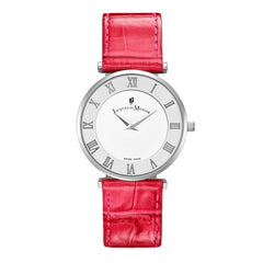 JACQUES DU MANOIR Jasmina Swiss Made Analogue White Round Dial Women's Watch- JOC.13