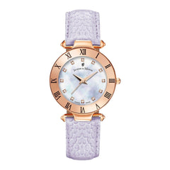 JACQUES DU MANOIR Rainbow Swiss Made Analogue MOP Round Dial Women's Watch- JWL00102