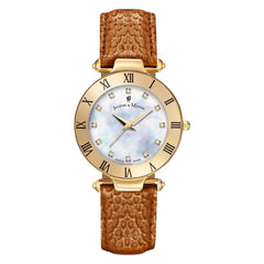 JACQUES DU MANOIR Rainbow Swiss Made Analogue MOP Round Dial Women's Watch- JWL00106