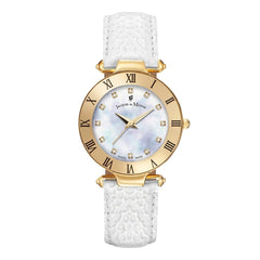 JACQUES DU MANOIR Rainbow Swiss Made Analogue MOP Round Dial Women's Watch- JWL00107