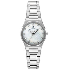 Jacques Du Manior Analog White MOP Round Dial Swiss Made  Women's Watch -  JWL01001