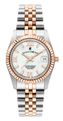 Jacques Du Manior Analog White MOP Round Dial Swiss Made  Women's Watch -  JWL01304