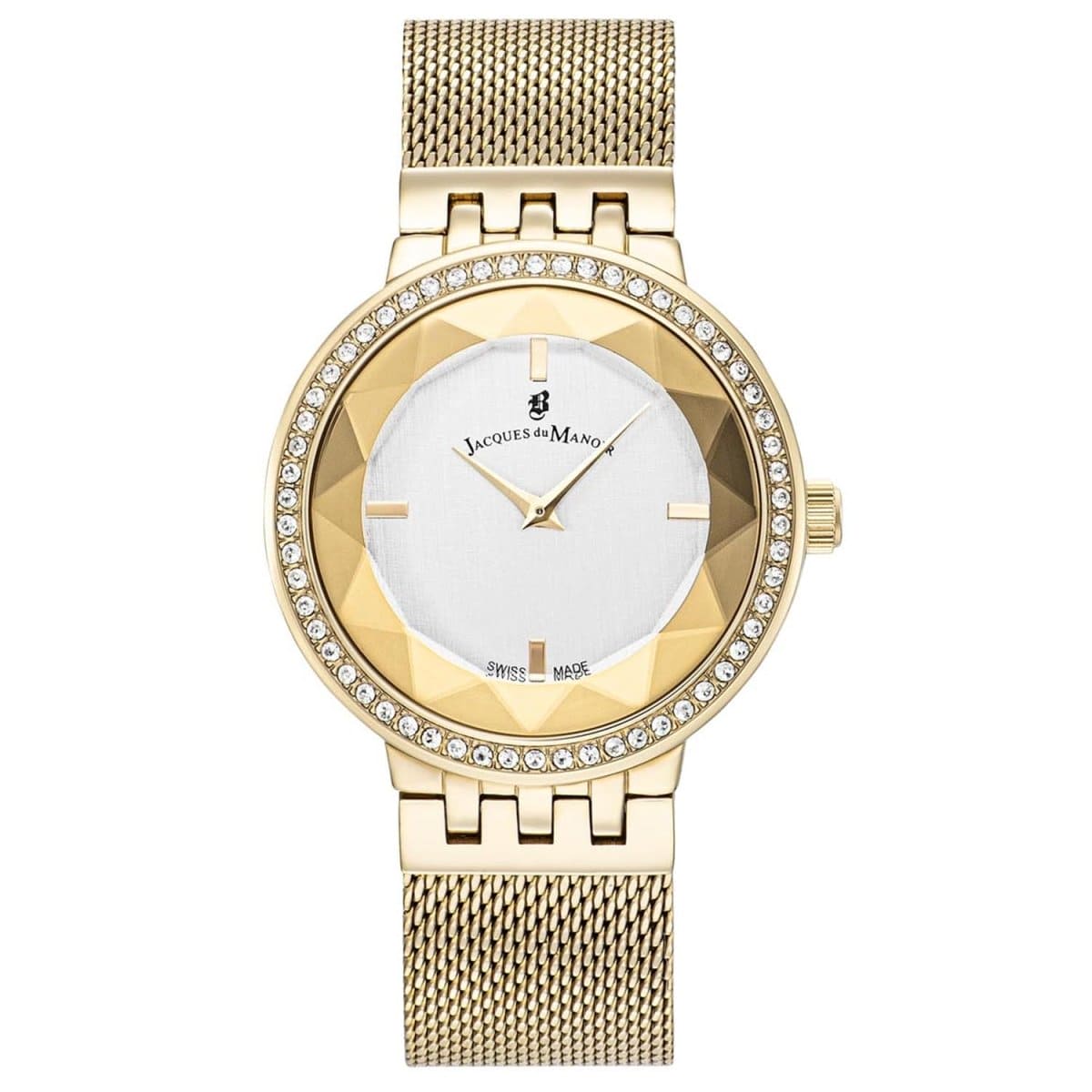 Jacques Du Manoir Fiona Swiss Made Analogue MOP Round Dial Women's Watch With Gift Set  - JWS00504