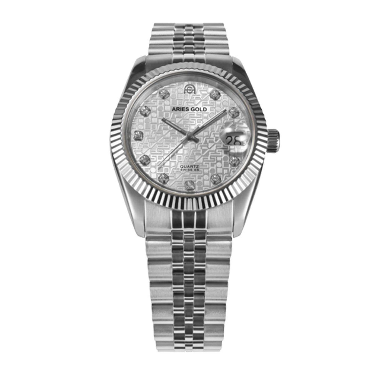 ARIES GOLD Heritage Crystals Swiss Quart Watch with Sapphire Glass For Women's- K R68Q S-SC