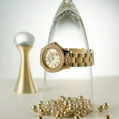 ARIES GOLD Venus Crystals Watch with Sapphire Glass For Women- L 5005Z G-MOP