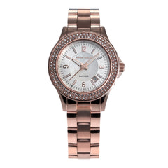 ARIES GOLD Venus Crystals Watch with Sapphire Glass For Women- L 5005Z RG-MOP