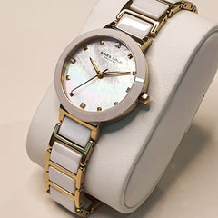 ARIES GOLD Persia Crystals MOP Dial Watch with Sapphire Glass For Women- L 5006Z G-MP