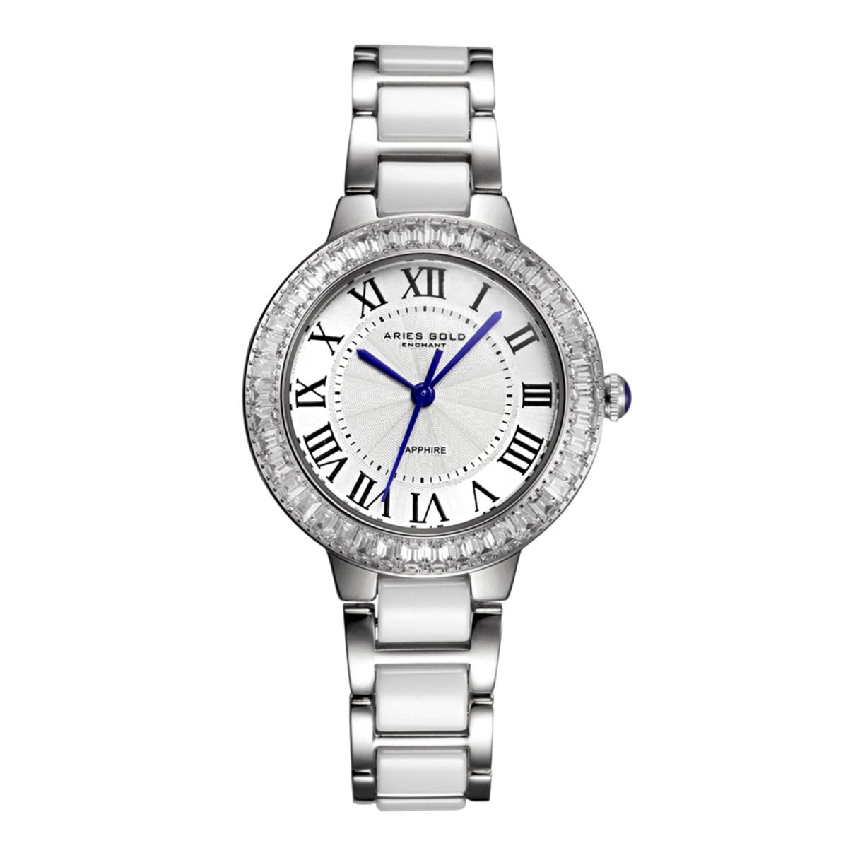 ARIES GOLD Capella Crystals Watch with Sapphire Glass For Women- L 5015Z S-W