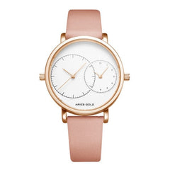 ARIES GOLD Wanderer Dual Time Watch with Sapphire Glass For Women- L 5027 RG-W