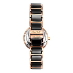 ARIES GOLD Belle Quartz Watch with Ceramic Strap Sapphire Glass For Women's- L 5037Z RG-BK