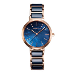 ARIES GOLD Belle Quartz Watch with Ceramic Strap Sapphire Glass For Women's- L 5037Z RG-BU