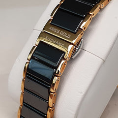 ARIES GOLD Lumina Quartz Watch with Sapphire Glass For Women- L 8146L BK-BLACK