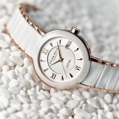 ARIES GOLD Lumina Quartz Watch with Sapphire Glass For Women- L 8146L RD-WHITE