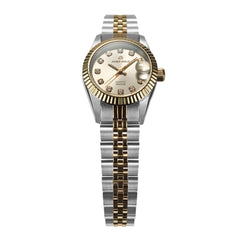 ARIES GOLD Heritage Crystals Swiss Quart Watch with Sapphire Glass For Women's- L R68Q BC-G12S