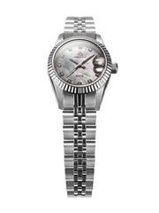 Aries Gold Heritage Swiss Quartz White MOP Crystal Round Dial Women's Watch - L R68Q S-MOP