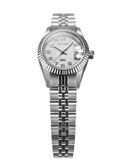 Aries Gold Heritage Swiss Quartz Silver Crystal Round Dial Women's Watch - L R68Q S-NUM