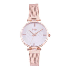 Lee Cooper Quartz Silver Round Dial Women's Watch - LC06463.430