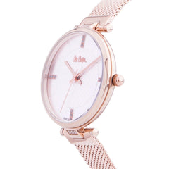Lee Cooper Quartz Silver Round Dial Women's Watch - LC06463.430