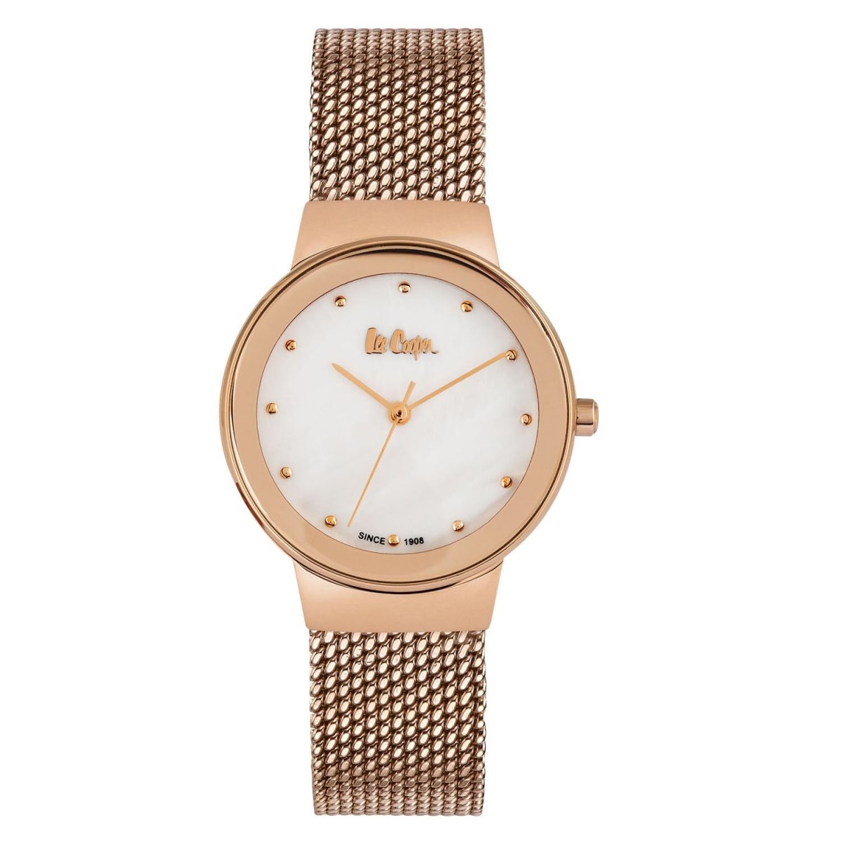 Lee Cooper Analouge White MOP Round Dial Women's Watch - LC06472.420