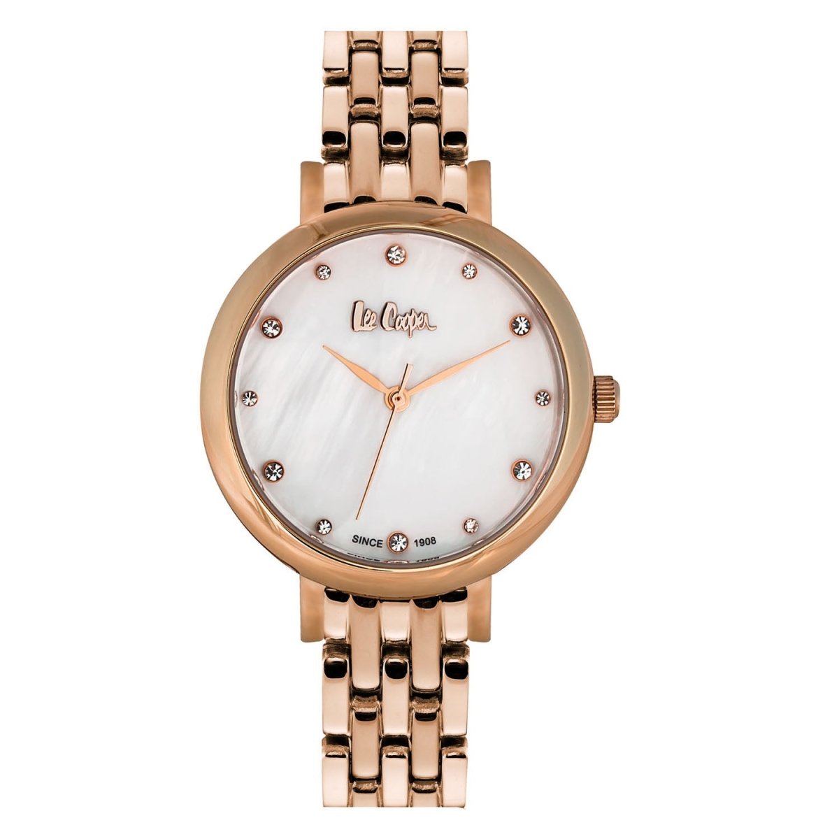Lee Cooper Analouge White MOP Round Dial Women's Watch - LC06475.420
