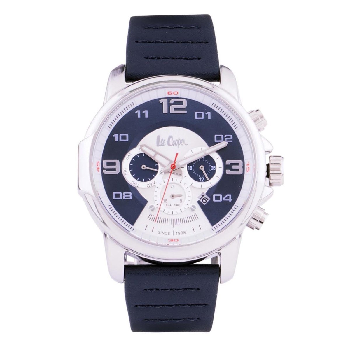 Lee Cooper Dual Time Blue Round Dial Men's Watch - LC06525.399