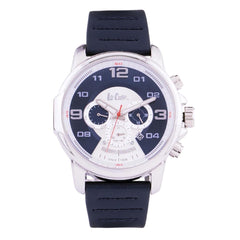 Lee Cooper Dual Time Blue Round Dial Men's Watch - LC06525.399