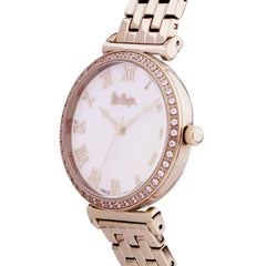 Lee Cooper Quartz Silver Mop Round Dial Women's Watch - LC06562.420